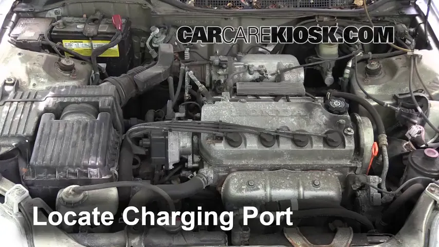 2000 Honda Civic EX 1.6L 4 Cyl. Coupe (2 Door) Air Conditioner Recharge Freon